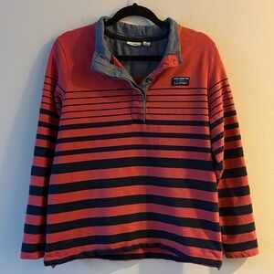 L.L. Bean Red & Blue Rugby Shirt